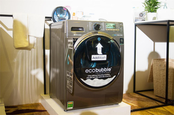 Công nghệ Samsung ecobubble™ giúp tiết kiệm thời gian giặt tối ưu.